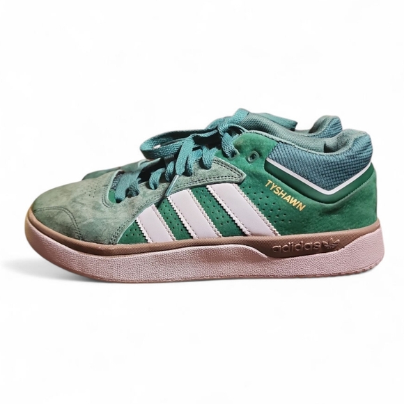 Adidas Skateboarding Tyshawn Jones Signature Shoes Collegiate Green/White/Gum - Picture 5 of 11